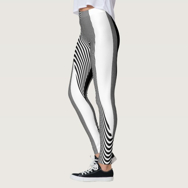 Legging Design de Arte, Leggings, Black E White (Esquerda)