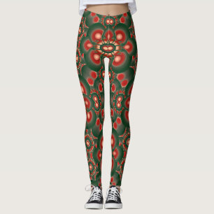 Legging Design de Arte Vintage Colorida