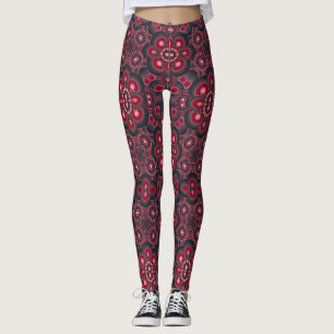 Legging Design de Arte Vintage Colorida