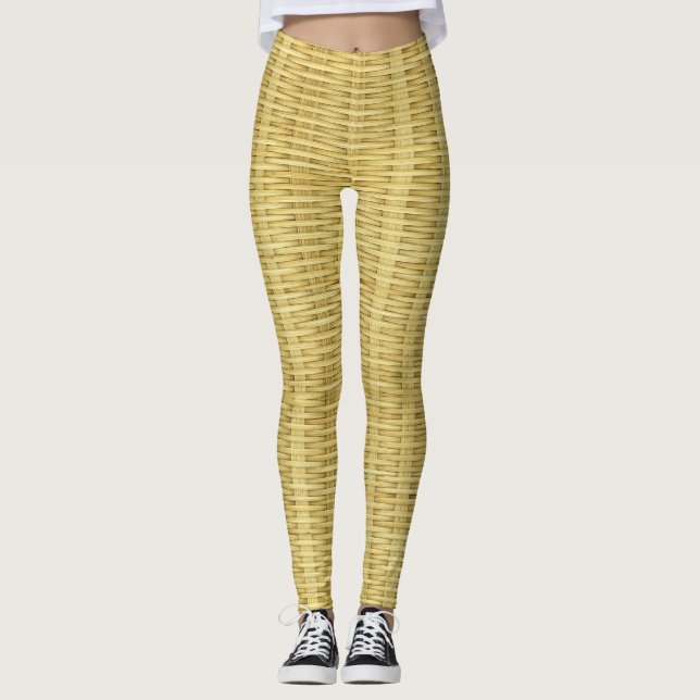 Legging Design de Artesanato de bambu atrativo (Frente)