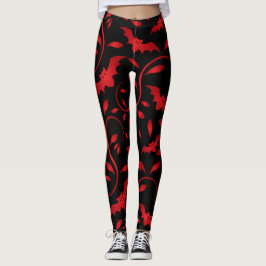 Legging design de Bats Voadores Assustadores do halloween