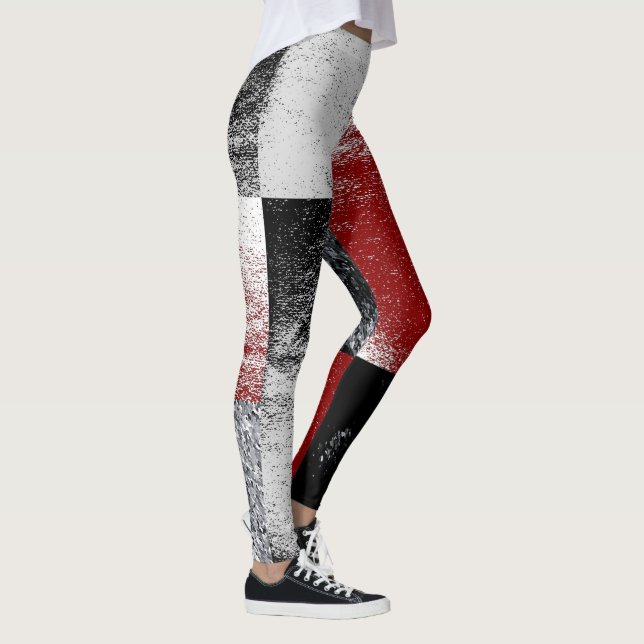 Legging Design de Bloco de Estilo de Finalização de Pedra  (Direita)