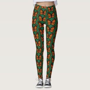 Legging Design de borboleta monarca - Pernas