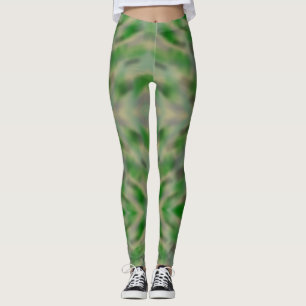 Legging design de camuflagem abstrato verde cinza