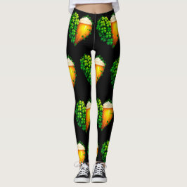 Legging Design de Clover para Rua. Dia de Patrick