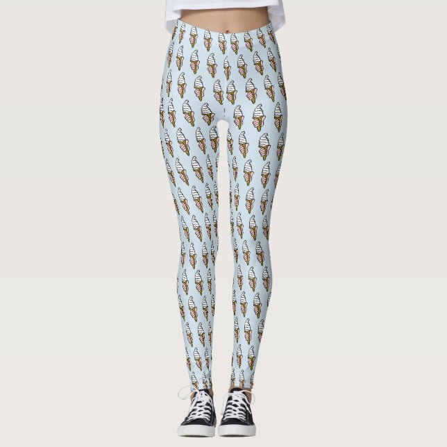 Legging Design de Cone de Sorvete (Frente)