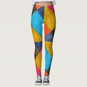 Legging Design de criação de abstrato de aquarela.