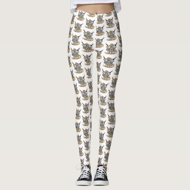 Legging Design de Dice de Combatente (Frente)