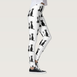 Legging Design de dois gatos pretos