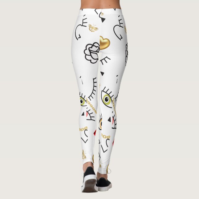 Legging Design DE ESTILO DE PADRÃO (Verso)