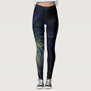 Legging Design de fantasia sobre fundo preto com cor legal