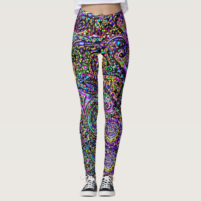 Legging Design de golfinho oculto (Frente)