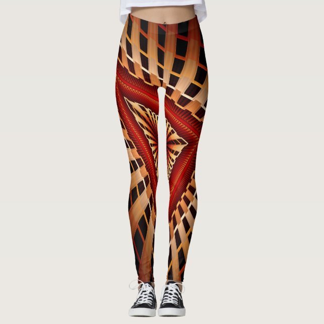 Legging design de Gráfico Frágil Moderno de Rede Fantástic (Frente)