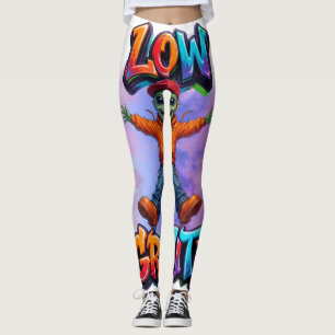 Legging Design de Humor Espacial Alien Divertido de Baixa 