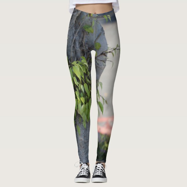 Legging Design de Legenda de Moda da Árvore (Frente)