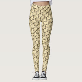 Legging Design de legendas transversais