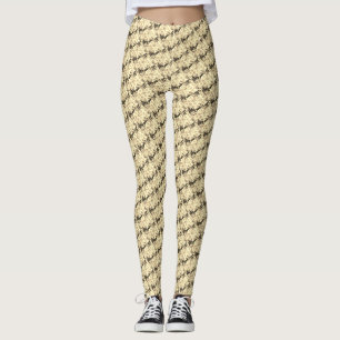 Legging Design de legendas transversais