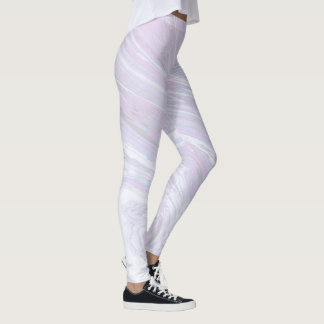 Legging Design de mármore cor-de-rosa