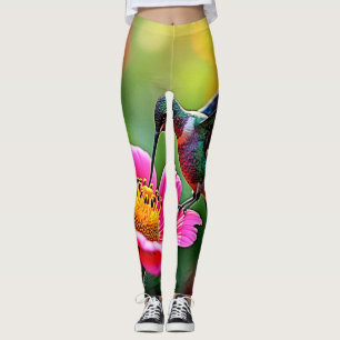 Legging Design de Momentos de Hummingbird Mágico