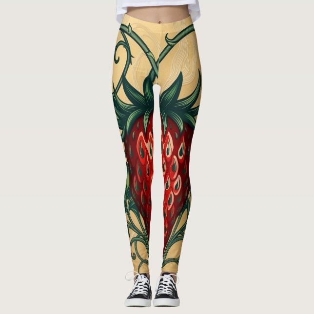 Legging Design de Morango  (Frente)
