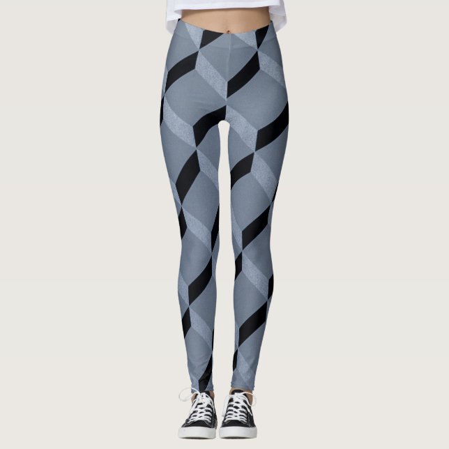 Legging Design de mosaico geométrico (Frente)