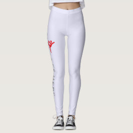 Legging Design de Nome de Ginástica Personalizado sobre La