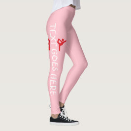 Legging Design de Nome de Ginástica Personalizado sobre Ro