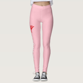 Legging Design de Nome de Ginástica Personalizado sobre Ro