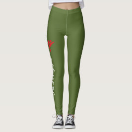 Legging Design de Nome de Ginástica Personalizado sobre Ve