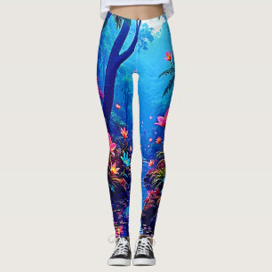 Legging Design de Oásis da Selva Eetérea