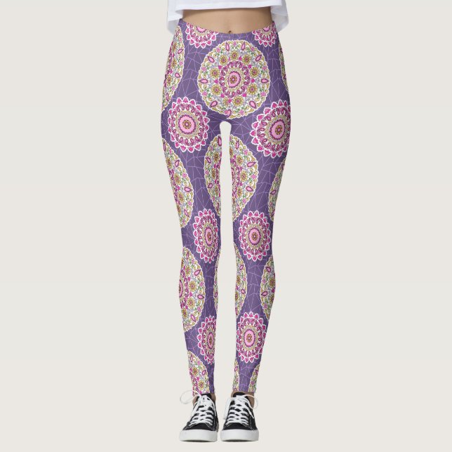 Legging design de padrão aloheio (Frente)