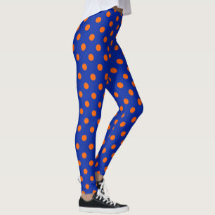 Legging Design de padrão de bolinhas pontilhadas laranja s