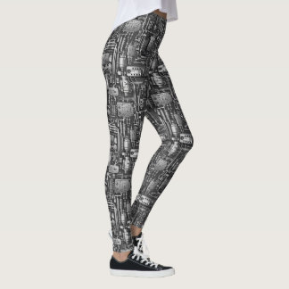 Legging Design de Padrão do Conselho do Circuito PCB Cyber