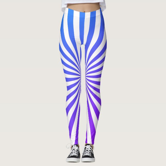 Legging Design de Padrão Geométrico Astral (Frente)