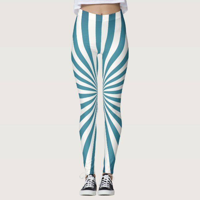 Legging Design de Padrão Geométrico Astral (Frente)