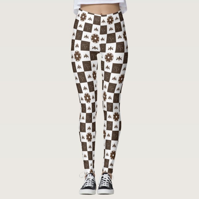 Legging Design de padrão moderno e elegante (Frente)