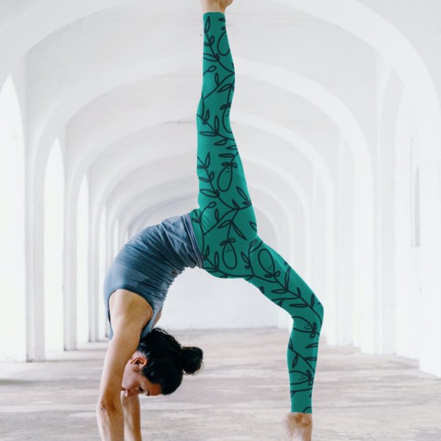 Legging Design de Pernas de Padrões do Oceano Vibrantes (Criador carregado)