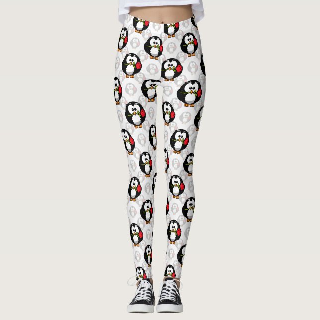 Legging Design de Pinguim-Cute (Frente)
