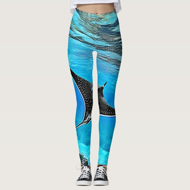 Legging Design de Raios Submarinos (Frente)