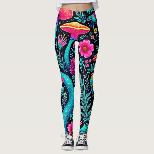 Legging Design de Sonho Whimsical em Floresta Encantada