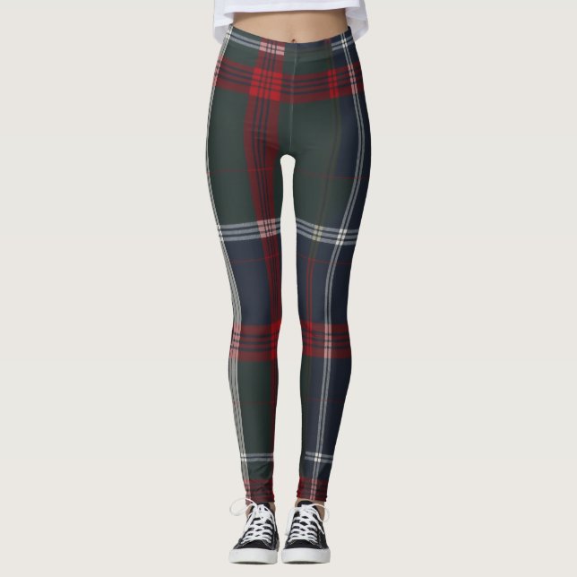 Legging Design de tartan refinado (Frente)