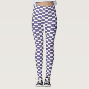 Legging Design de textura azul e branca sem costura