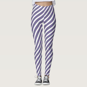 Legging Design de textura azul e branca sem costura