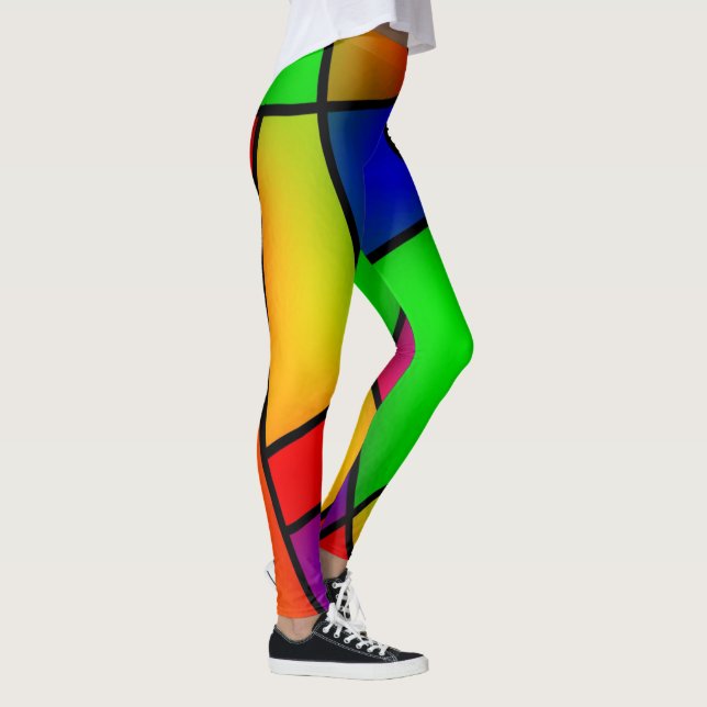 Legging Design de vidro colorido (Direita)
