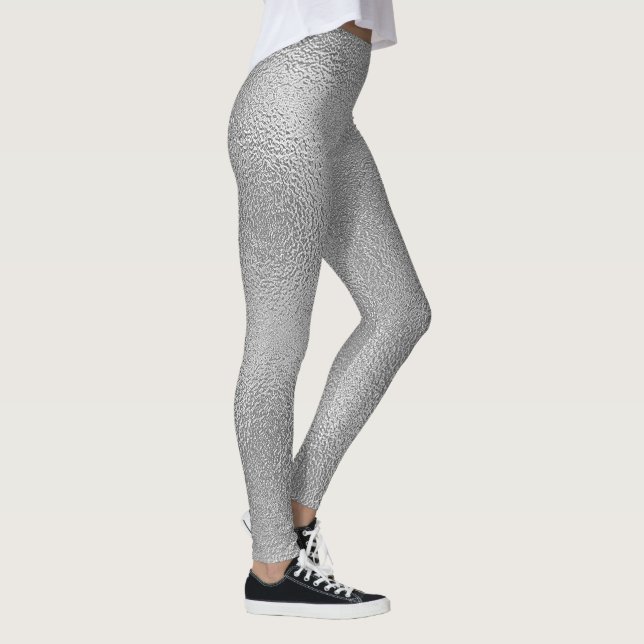 Legging Design De Vidro De Cinza (Direita)