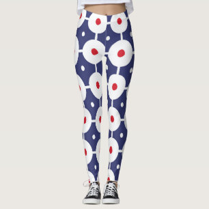 Legging Design de Vintagem Sem Costura com Funky Retro