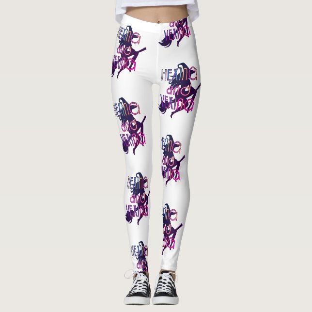 Legging Design de Witchcore HEXING AND VEXING (Frente)