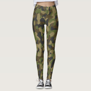 Legging Design do Exército de Camuflagem
