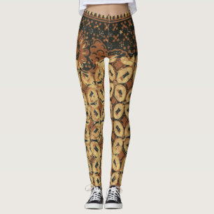 Legging Design do padrão de arte do café Bean Batik