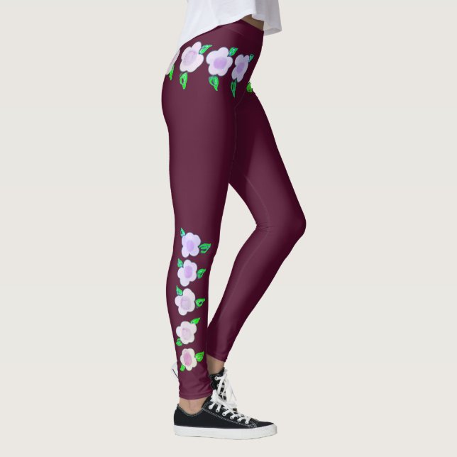 Legging Design Floral bonito (Direita)